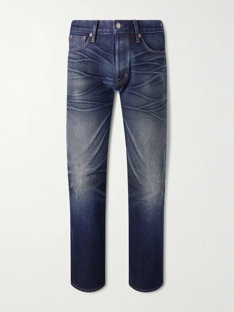 Straight-Leg Selvedge Jeans