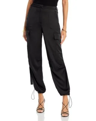Drawstring Hem Cargo Pants - Exclusive