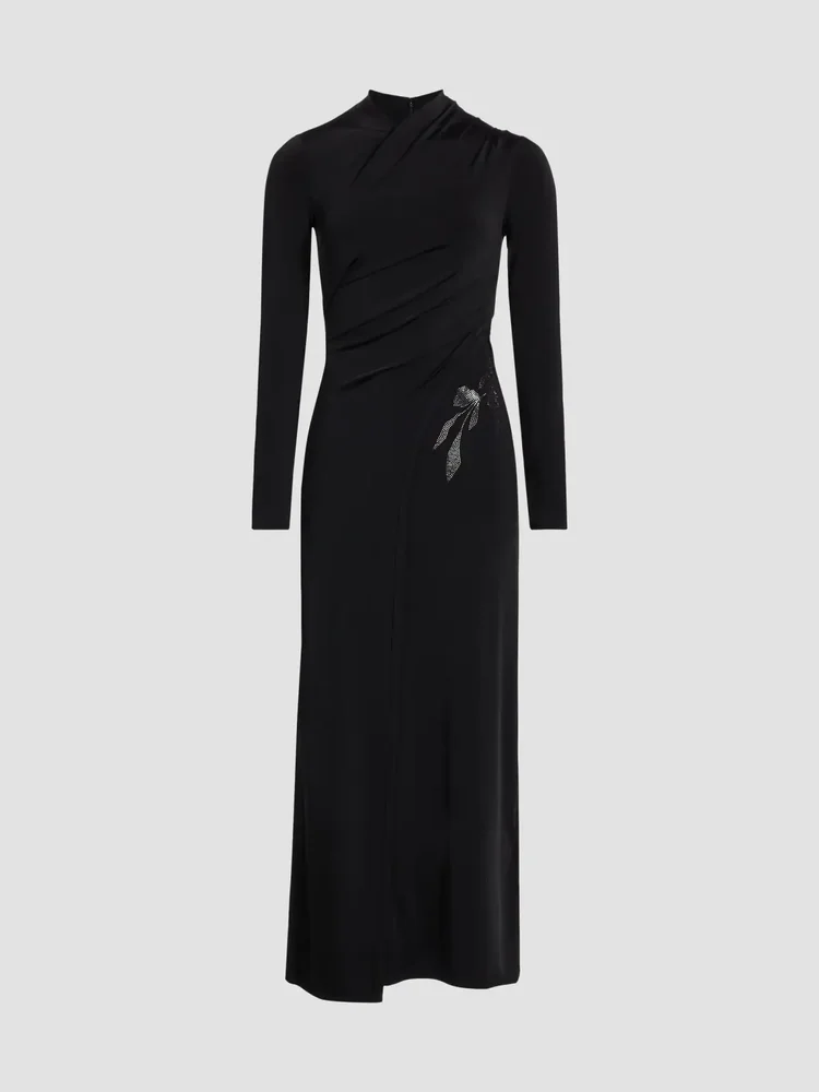 Jersey Embellished Maxi Dress