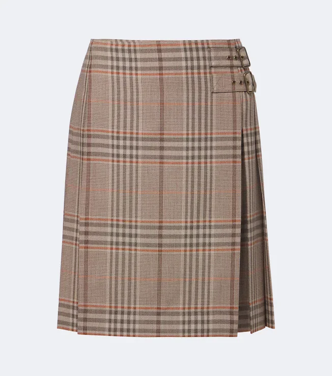 Burberry Check wool miniskirt