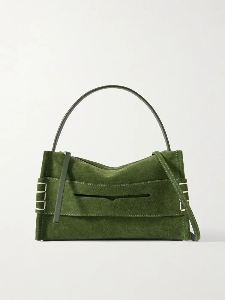 Loafer small suede shoulder bag