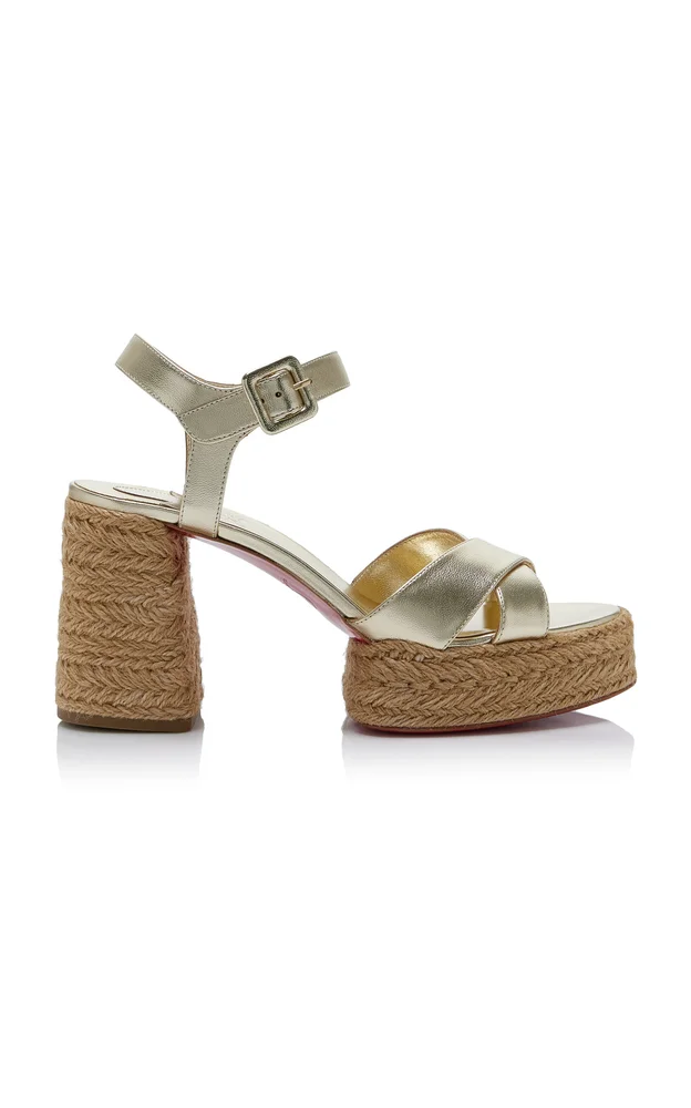 Calakala 85mm Metallic Leather Platform Sandals