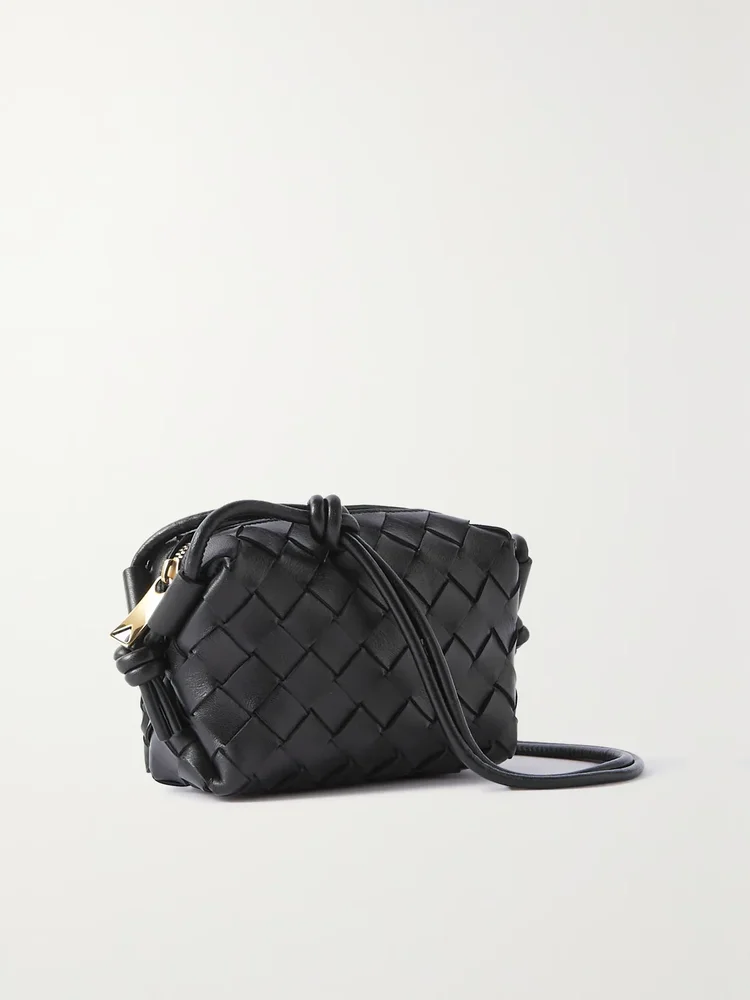 Loop Candy Intrecciato leather shoulder bag