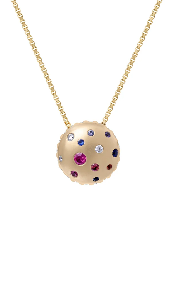 Toadstool Confetti Sapphire Pendant