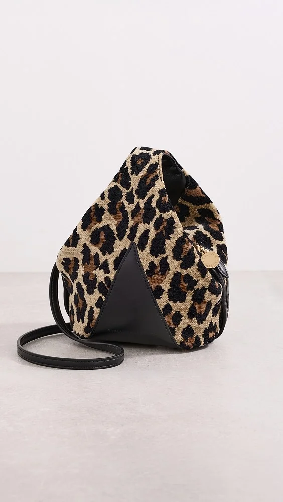 Appaloosa Soft Bucket Tiny Bag Leopard Jacquard Fabric