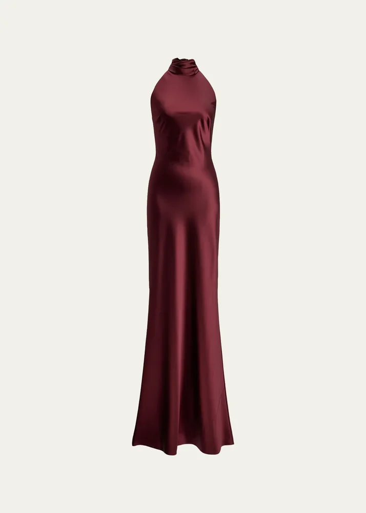 Chilton Satin Evening Dress