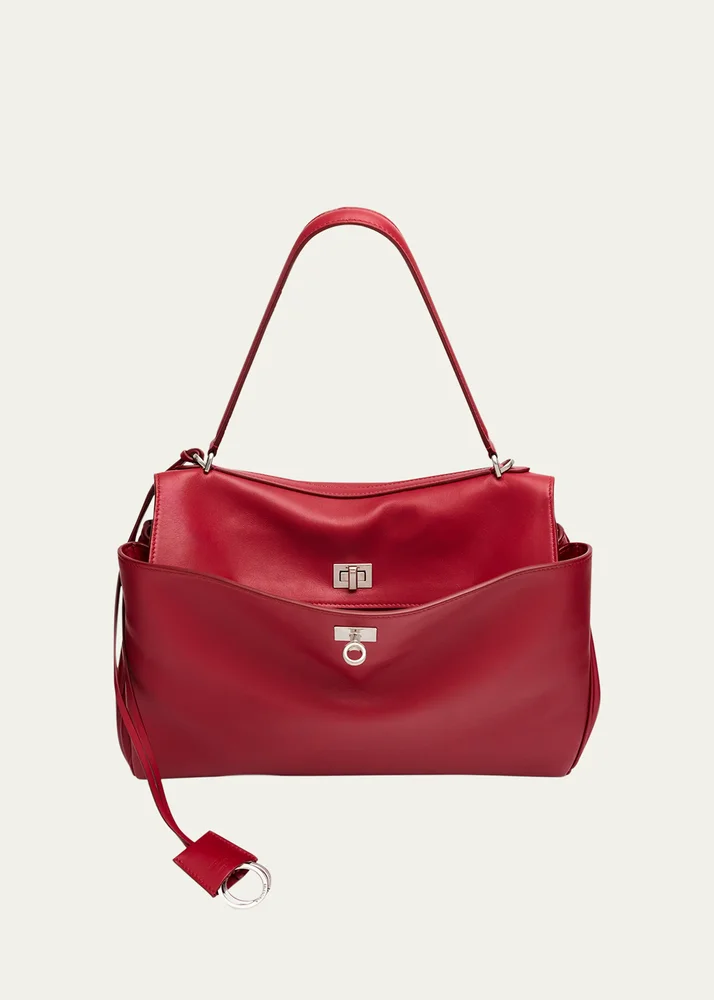 Rodeo Medium Leather Top-Handle Bag