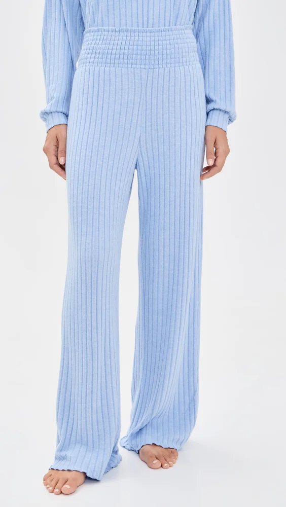 Dawn Smocked Rib Pants