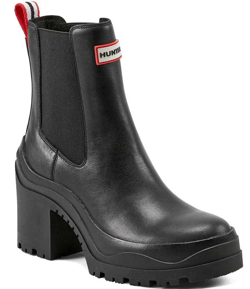 Miana Leather Heeled Waterproof Chelsea Boots