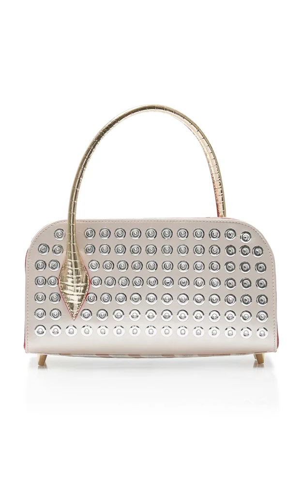 Eloise Studded Leather Baguette Bag