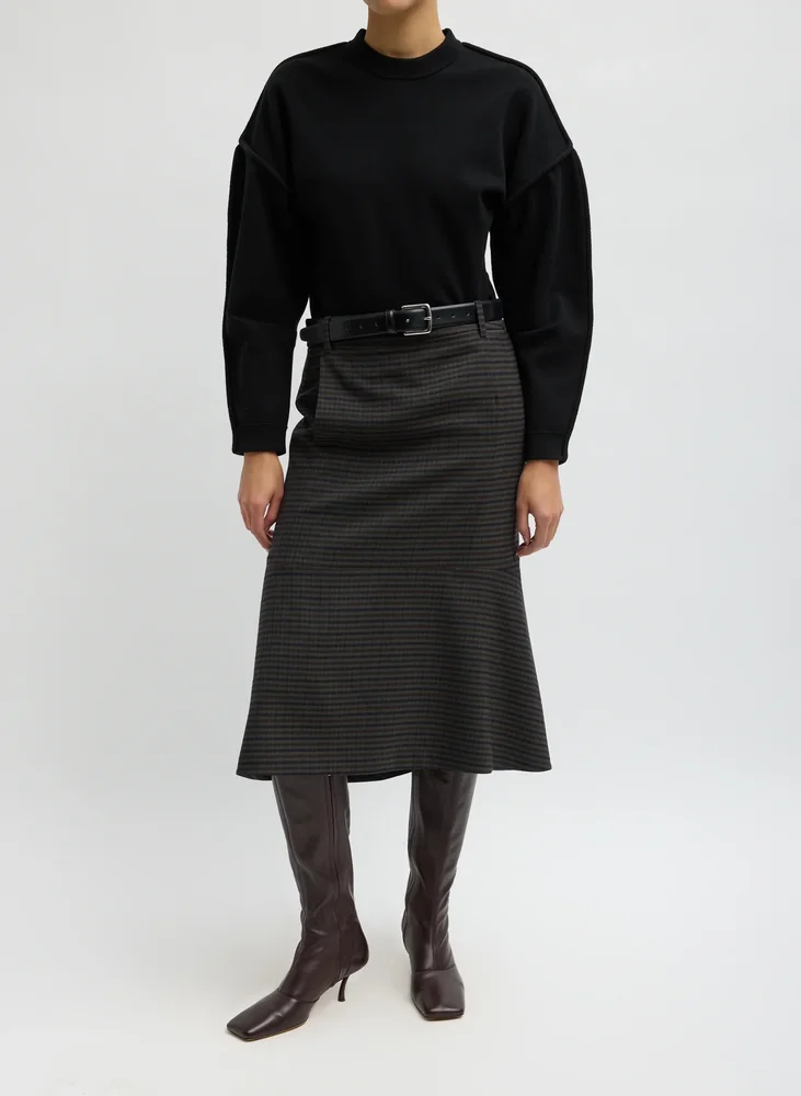 Cedric Suiting Detached Zipper Skirt