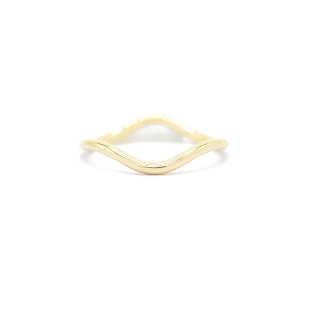Solid Gold Wave Ring