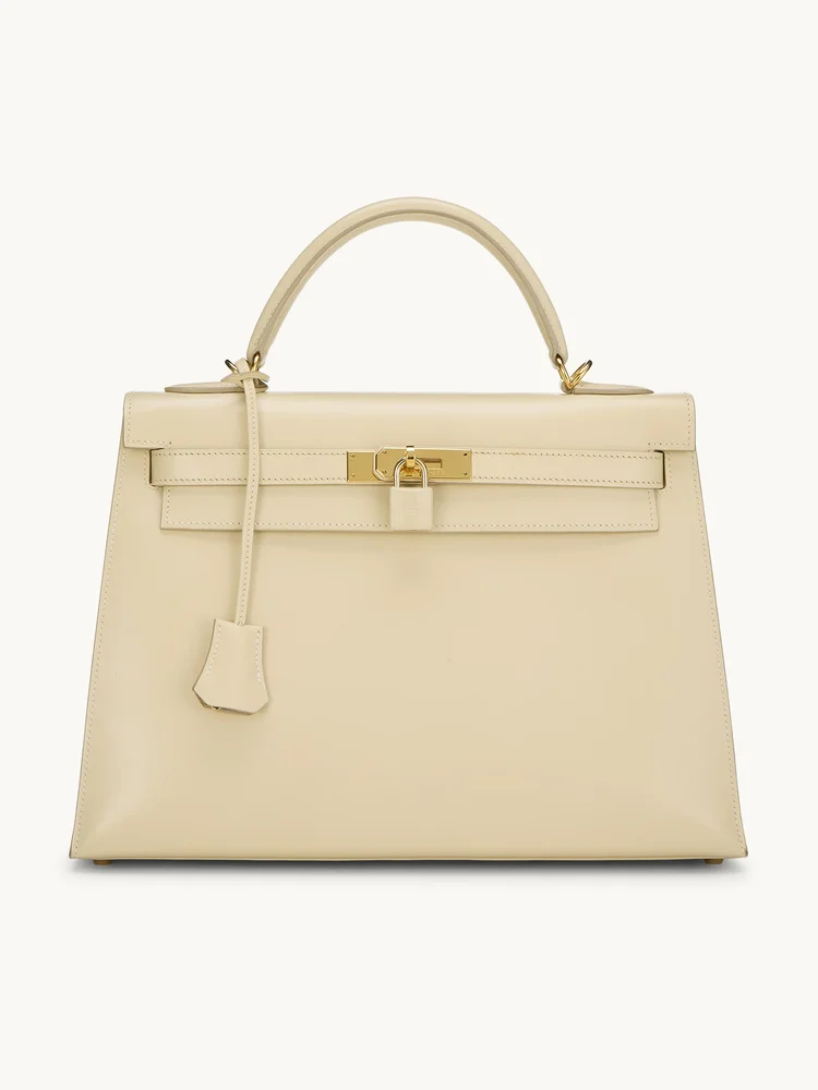 Hermès Parchemin Box Kelly Sellier Bag, 32cm