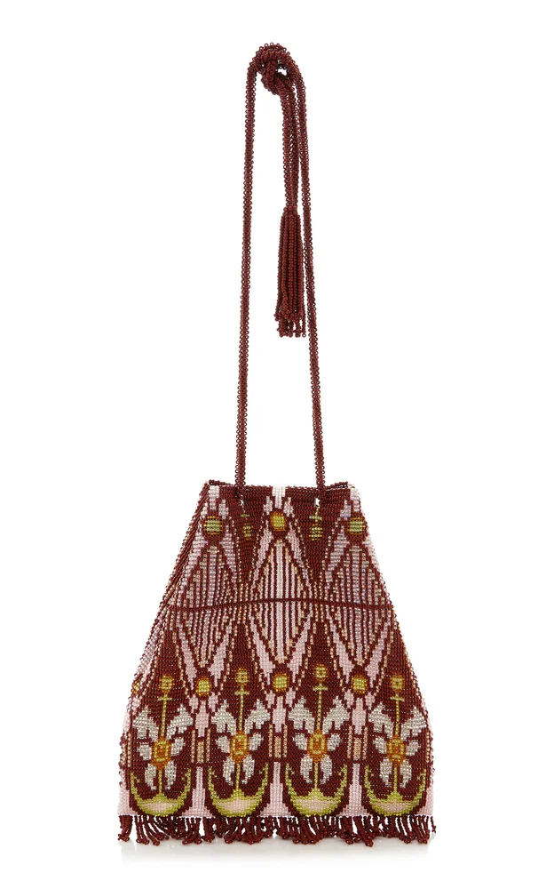 Exclusive La Isla Floral Beaded Pouch