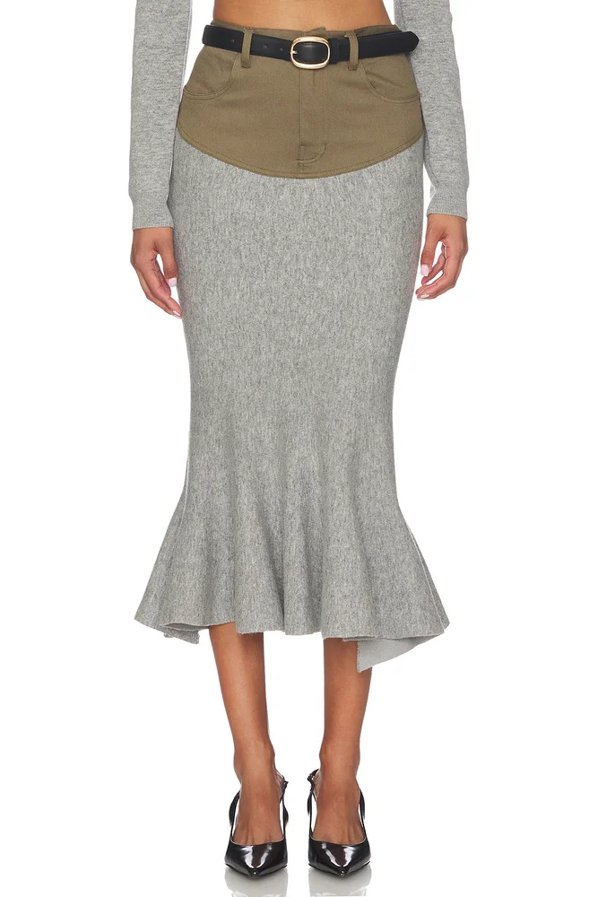 Splice Midi Skirt