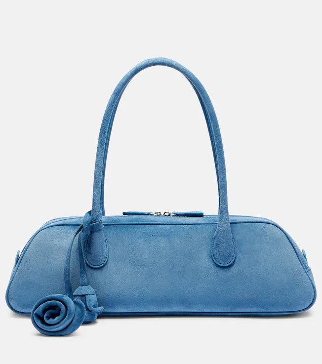 Brigitte Trapeze suede shoulder bag