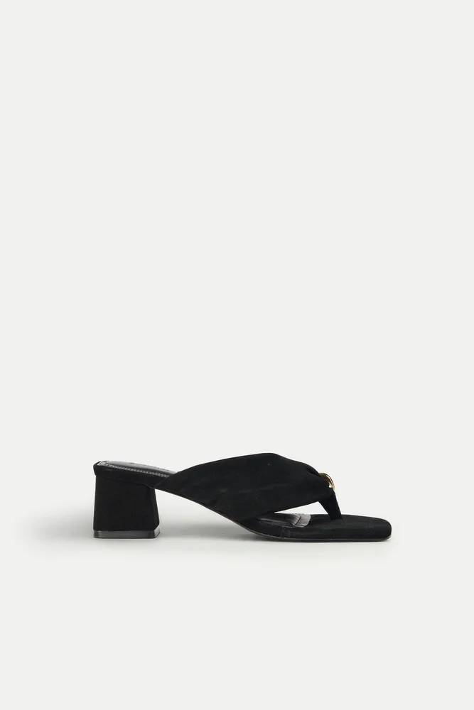 Stella Suede Block Heel
