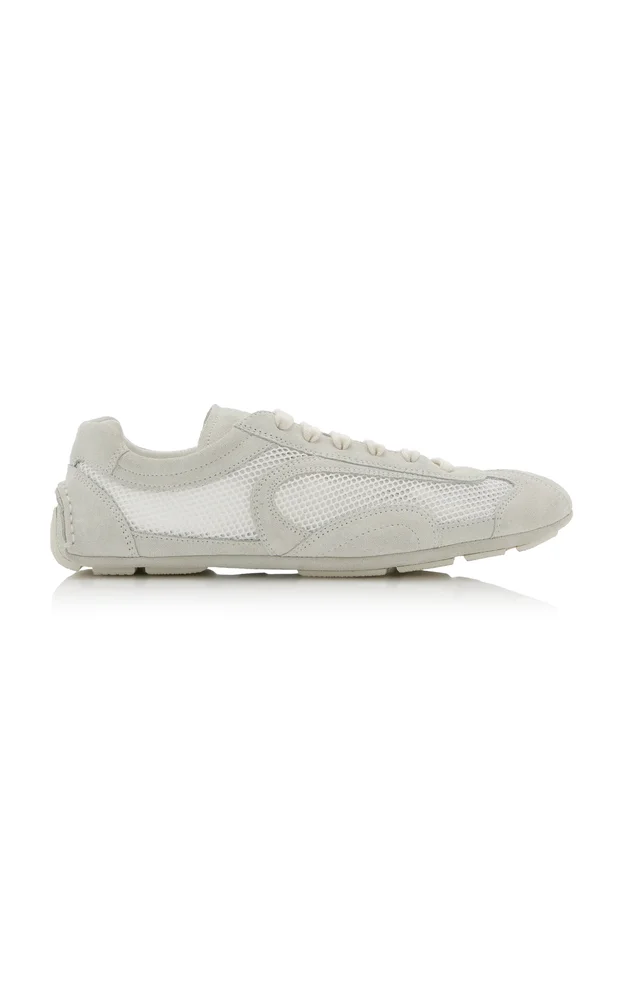 Montecarlo Re-Edition 2005 Suede-Trimmed Mesh Sneakers