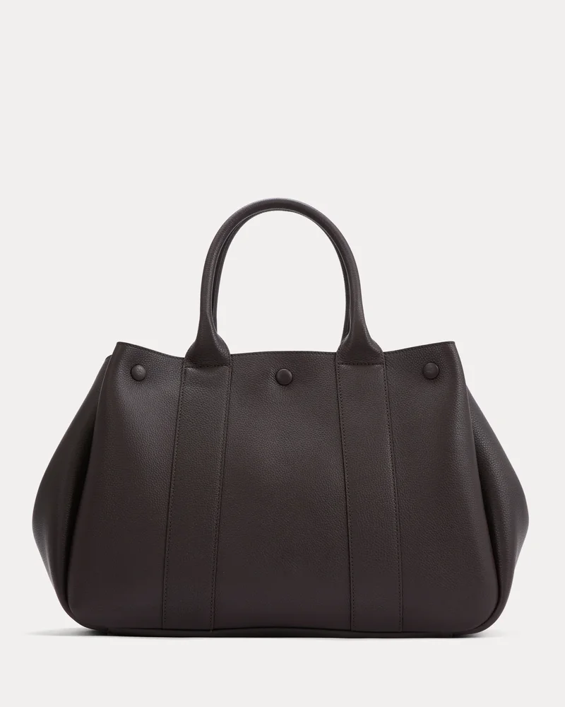 Leather Boxy Tote