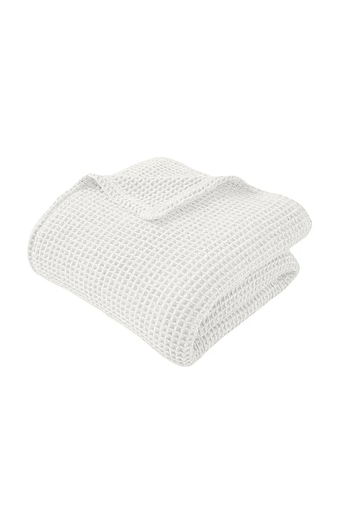 Blissful Cleanbamboo Waffle Throw Blanket