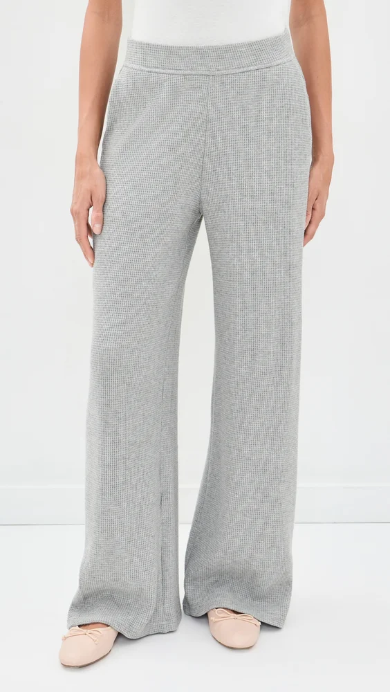 Rest Day Waffle Wide Leg Pants