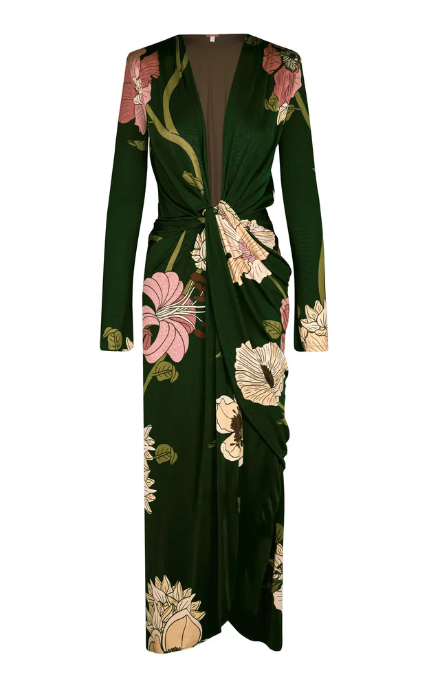 Oasis Draped Midi Dress