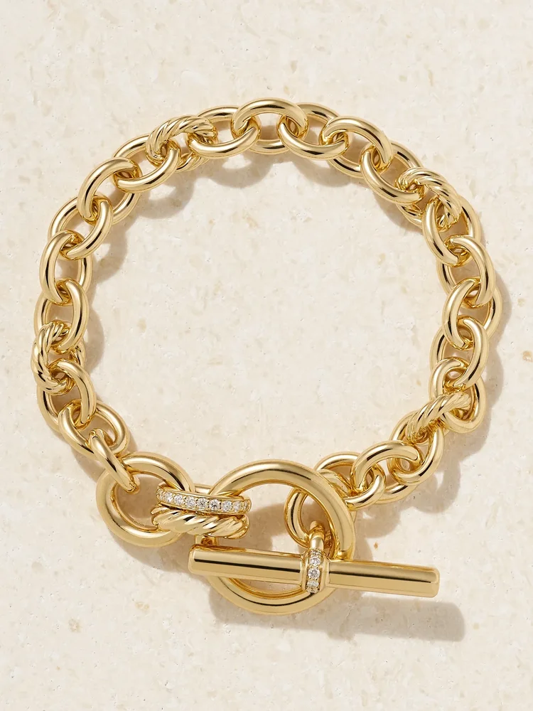 DY Mercer® 18-karat gold diamond bracelet