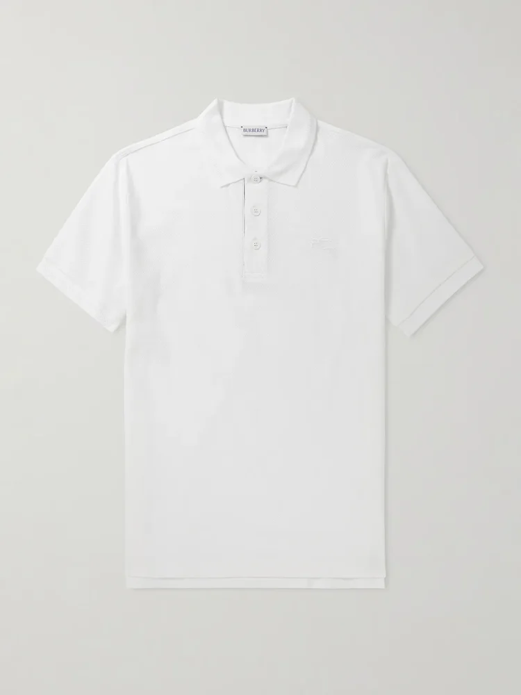 EKD Logo-Embroidered Cotton-Piqué Polo Shirt