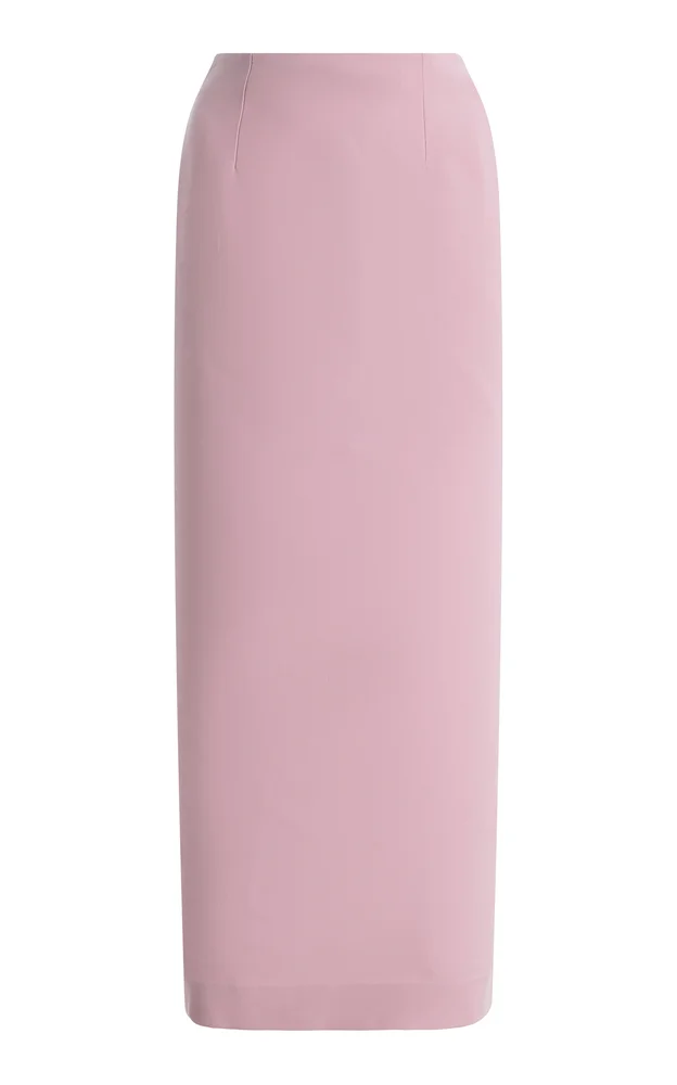 Exclusive Crepe Maxi Column Skirt