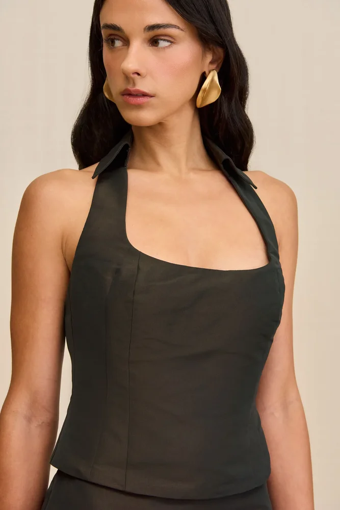 Tarini Top in Dark Java