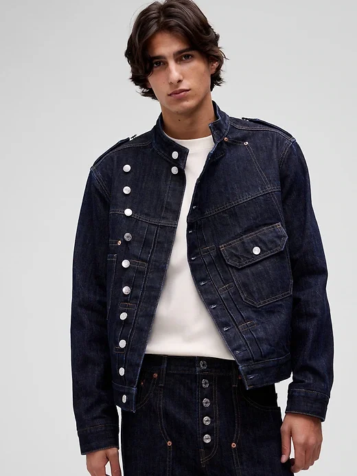 gap.com Gap Studio Asymmetric Denim Jacket