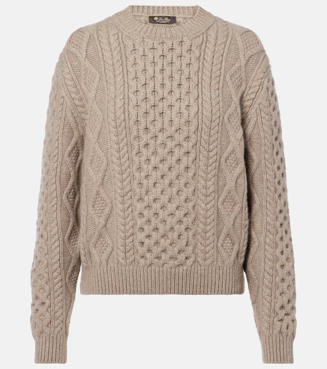 Eyre Aran cashmere sweater