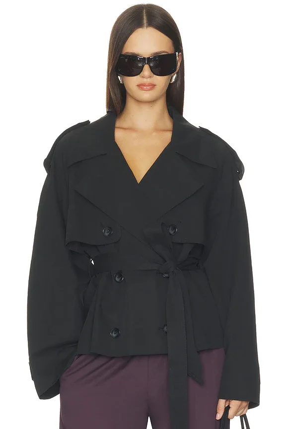 Eleanor Cropped Trench Coat