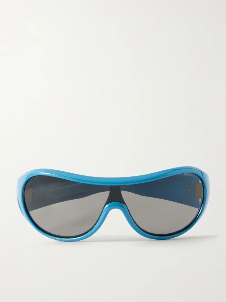 Rounded-Frame Acetate Sunglasses