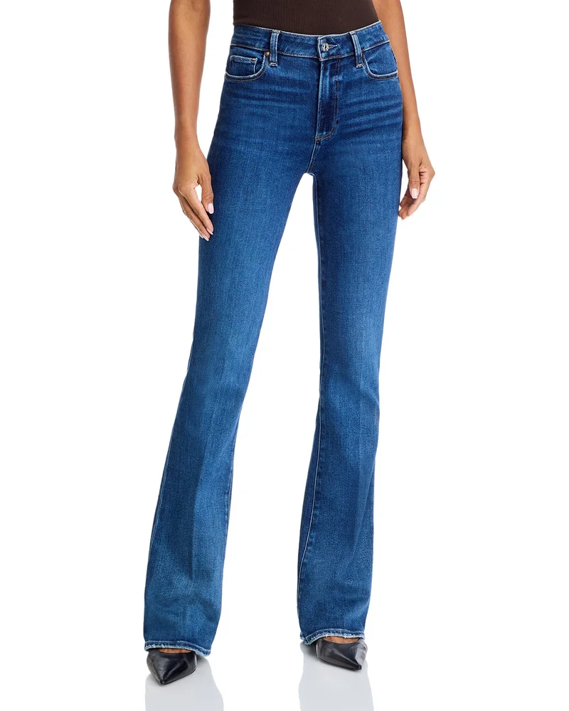 High Rise Laurel Canyon Bootcut Jeans in Acapella
