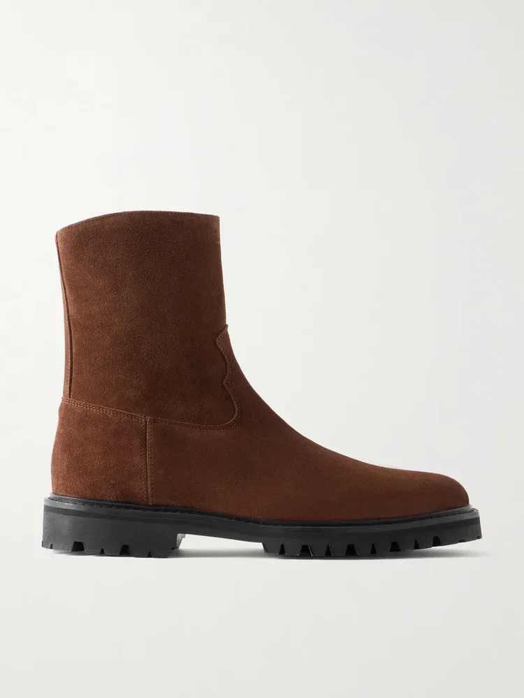 Moto Suede Boots