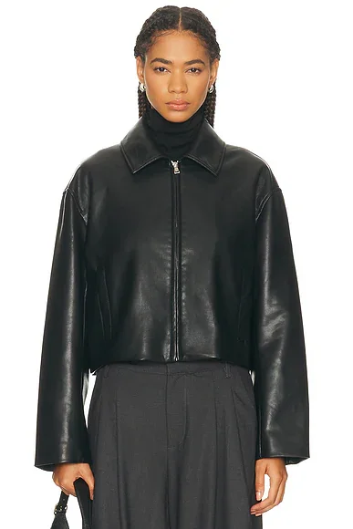 Leather Minimal Jacket
