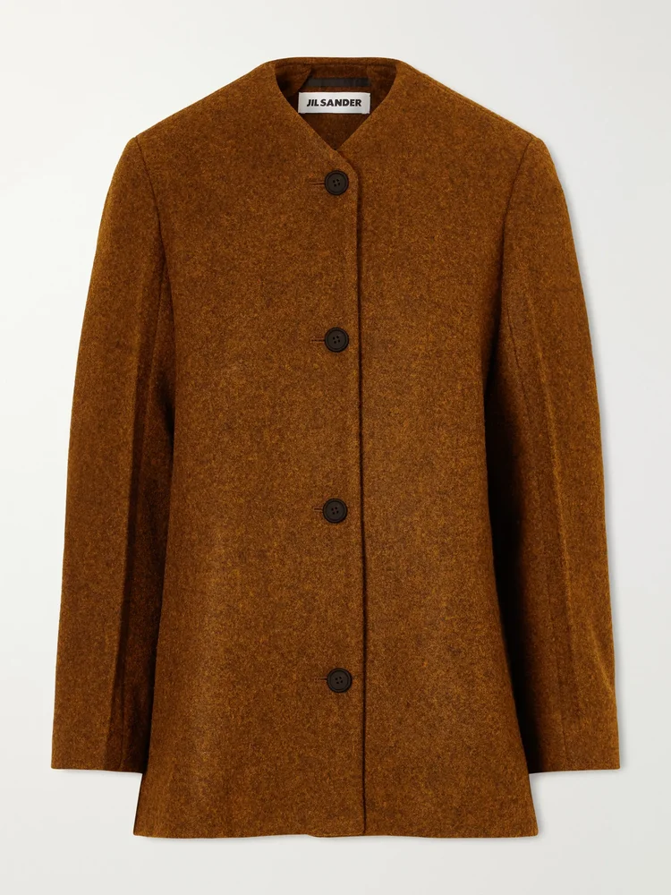 Mélange wool jacket
