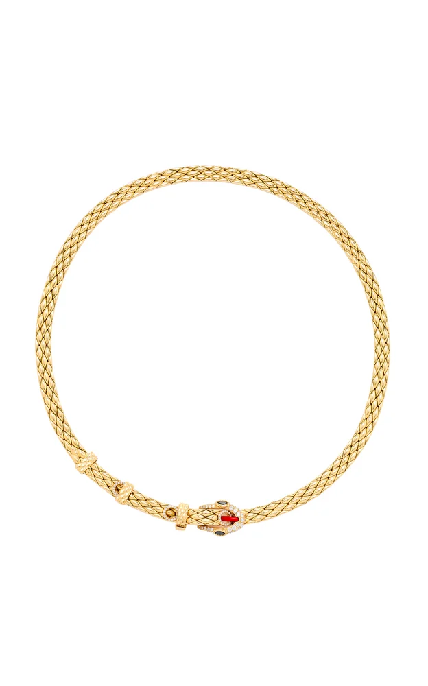 Python 9K Yellow Gold Necklace