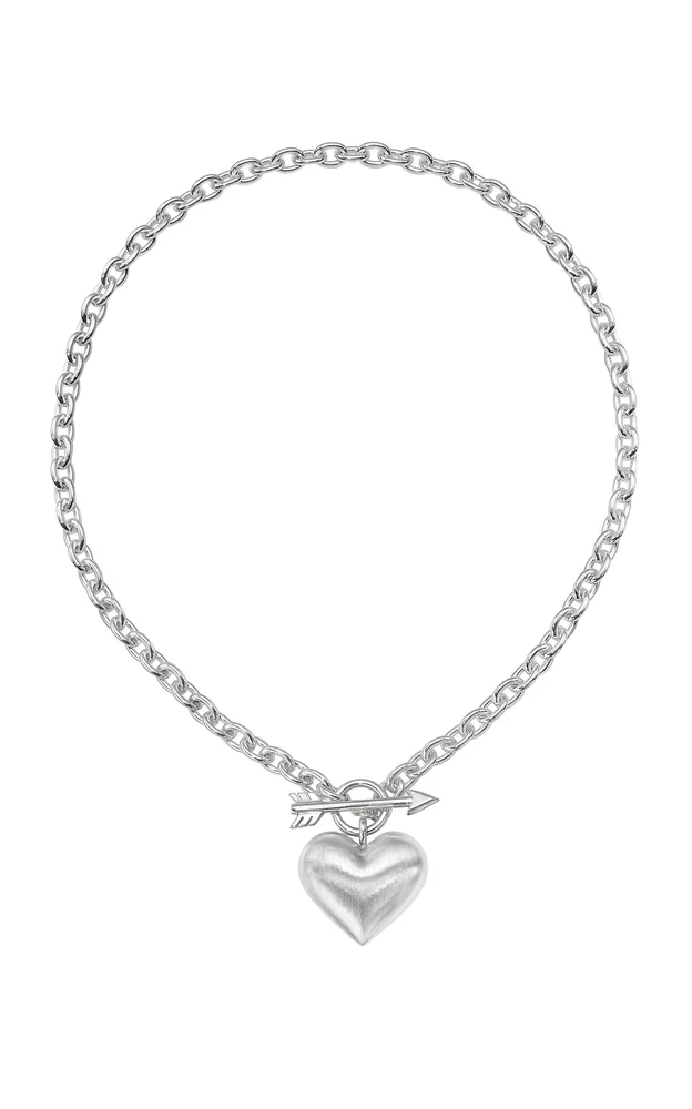 Cupid's Heart Sterling Silver Necklace