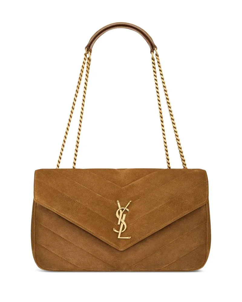 Loulou Medium in Matelassé Suede