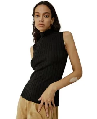 Double-Layered Crewneck Sweater in Merino-Silk Blend