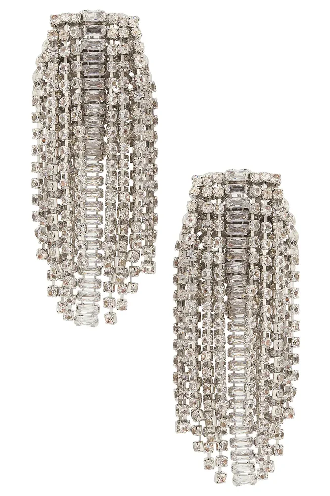 Omega Clasp Chandelier Brooch Earrings