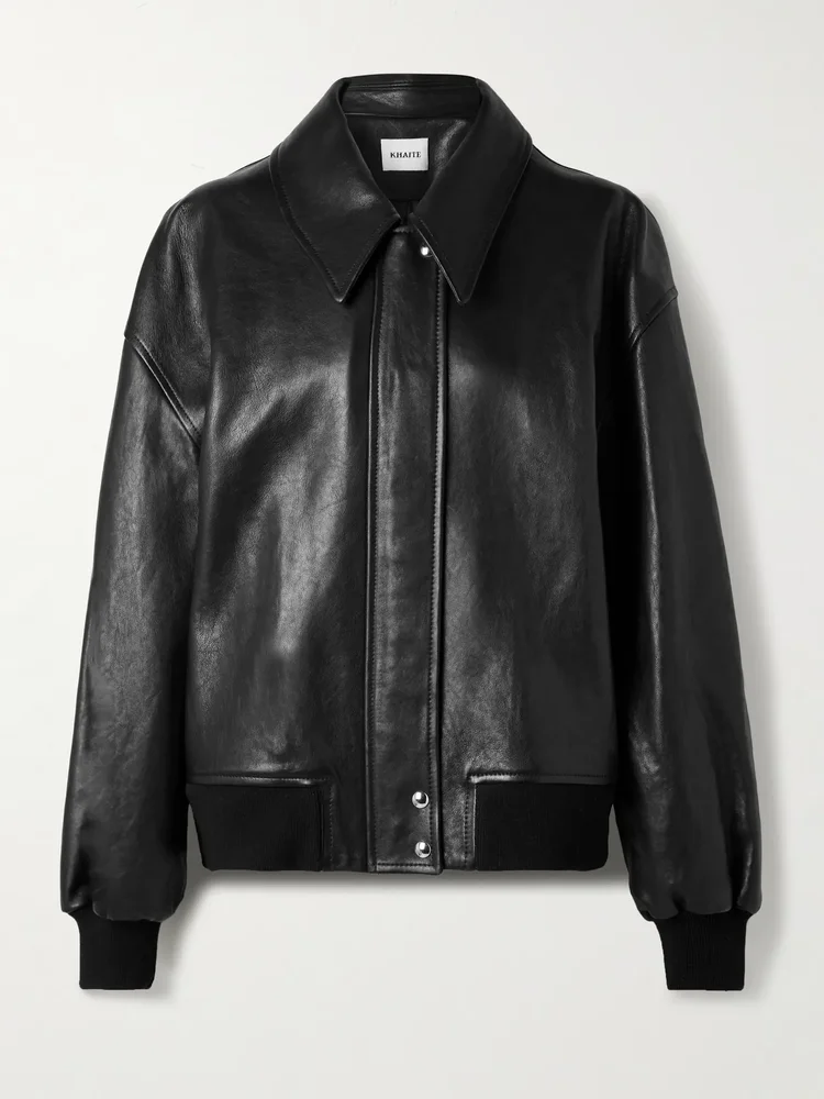 Shelman leather bomber jacket