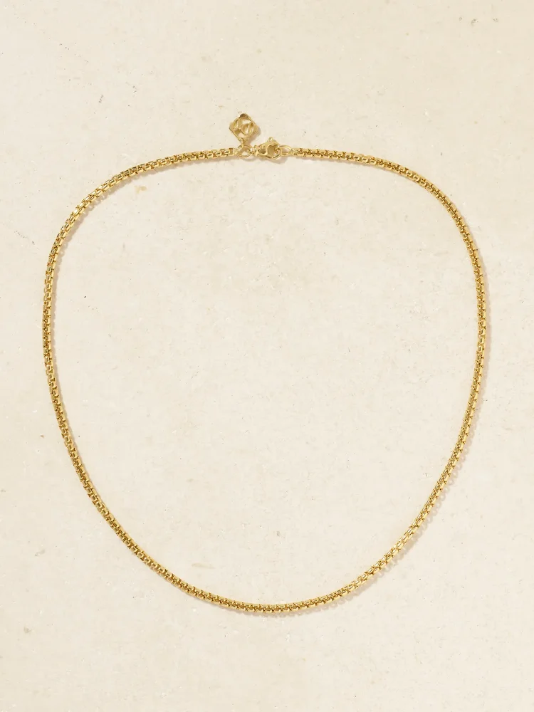Box Chain 18-karat gold necklace