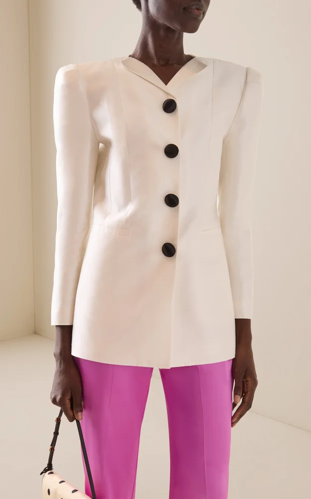Tailored Elegant Silk Blazer