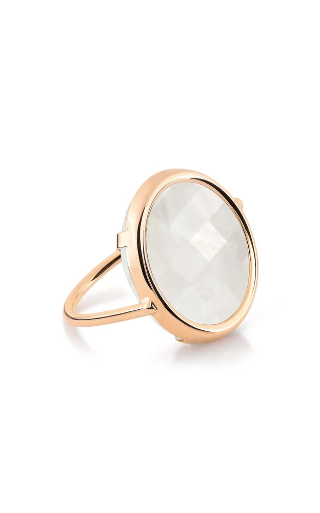 Pixie Moonstone Disc Ring