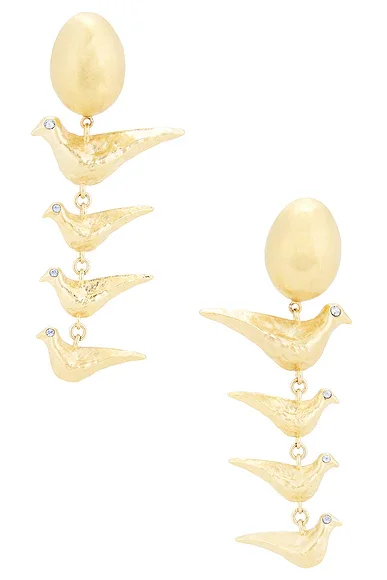 Lucky Charms Golden Pendant Earrings