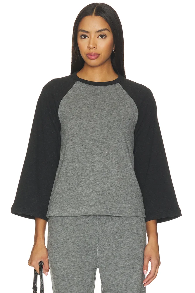 Color Block 3/4 Sleeve Raglan