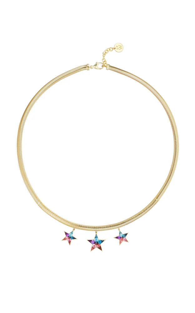 Constellation 18K Yellow Gold Multi-Stone Necklace
